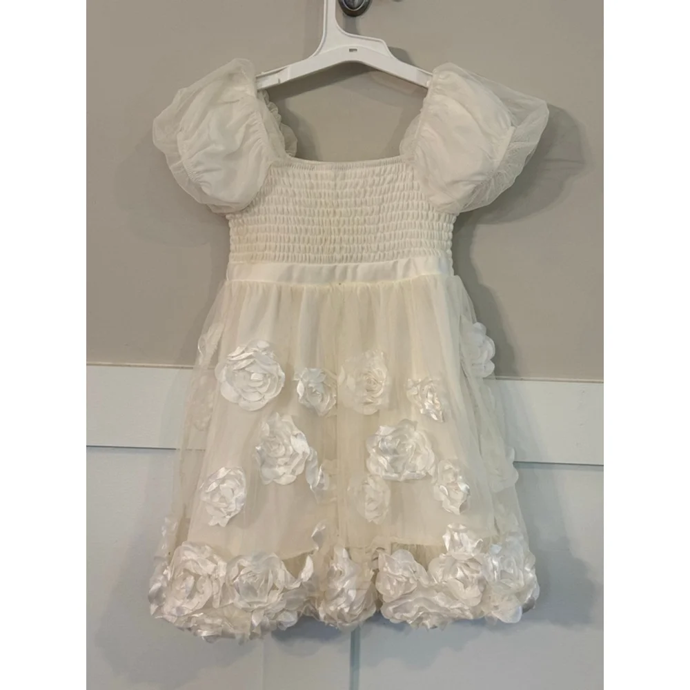 Girls Nannette & Co. Ivory Formal Dress 3T - Picture 1 of 4